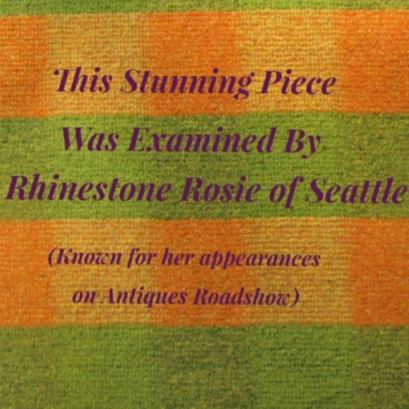 Vtg Austrian Aurora rhinestone clip-on earrings - Picture 6 of 6